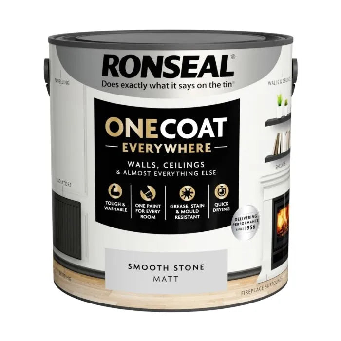 RONSEAL ONE COAT EVERYWHERE PAINT SMOOTH NSTONE MATT 2.5L