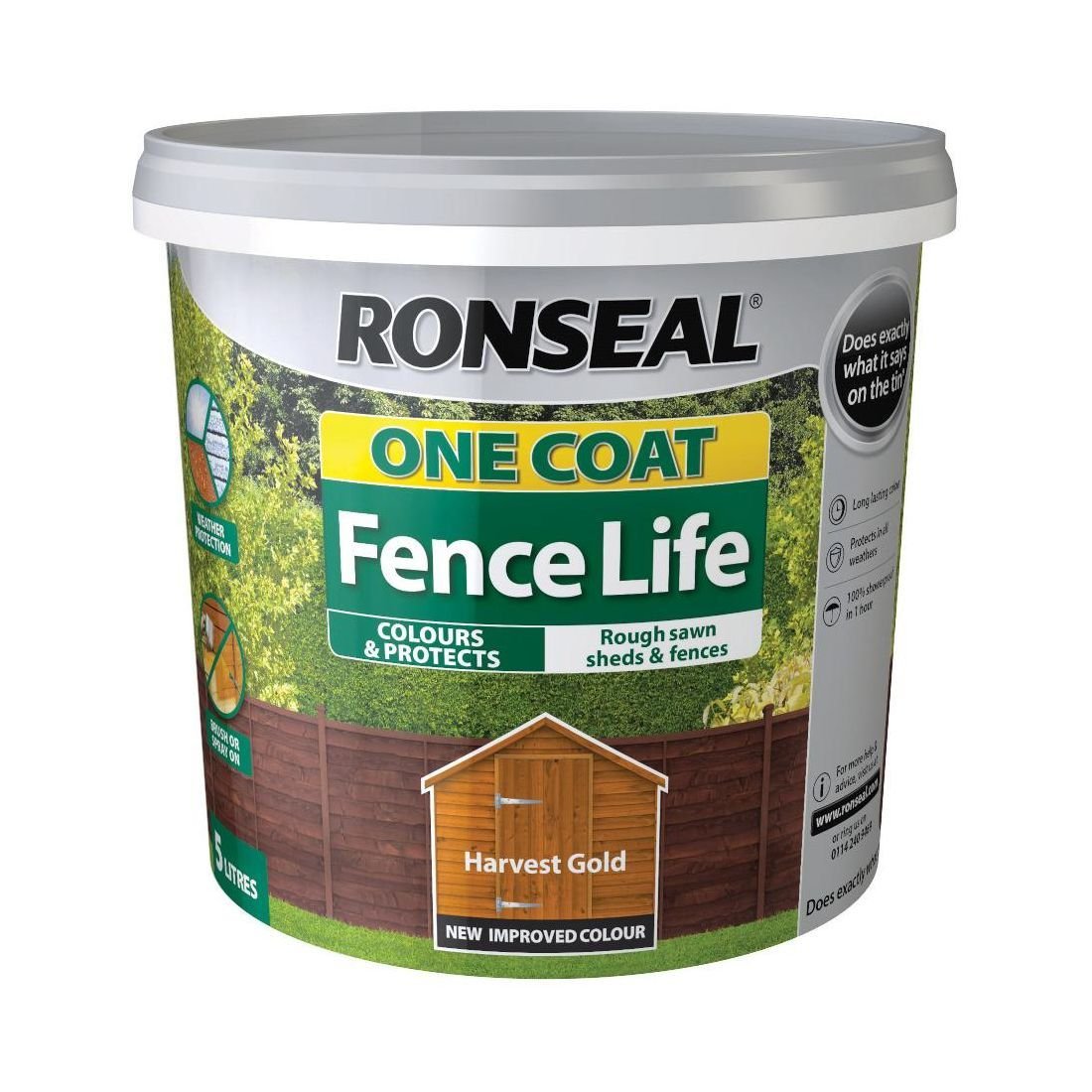 RONSEAL ONE COAT FENCE LIFE HARVEST GOLD 5L