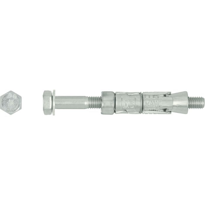 RAWLPLUG RAWLBOLT SHIELD ANCHOR LOOSE BOLT M8/10L PACK OF 2