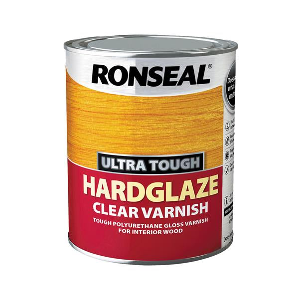 RONSEAL ULTRA TOUGH INTERIOR CLEAR GLOSS VARNISH 750ML