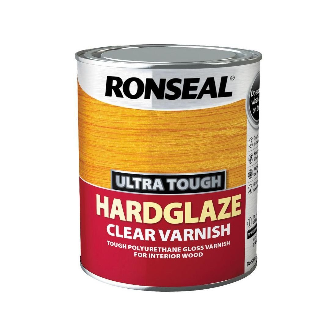 RONSEAL ULTRA TOUGH INTERIOR CLEAR GLOSS VARNISH 750ML