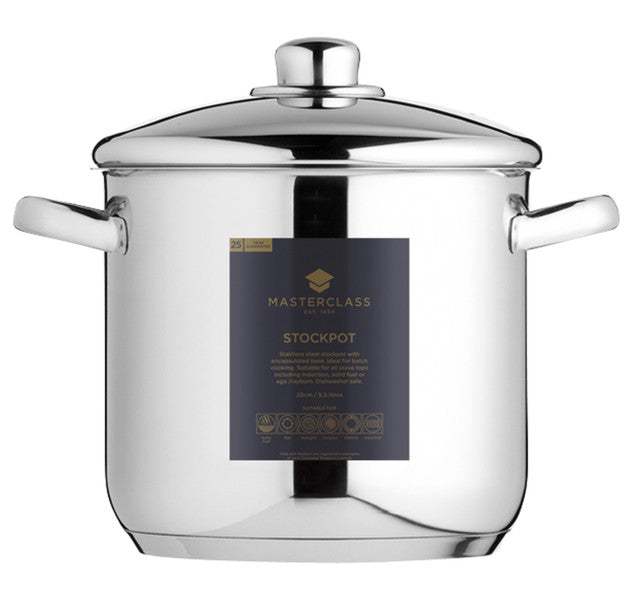 MASTERCLASS STAINLESS STEEL STOCKPOT 5.5L