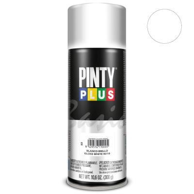 PINTY PLUS BASIC SPRAY PAINT WHITE GLOSS 400ML