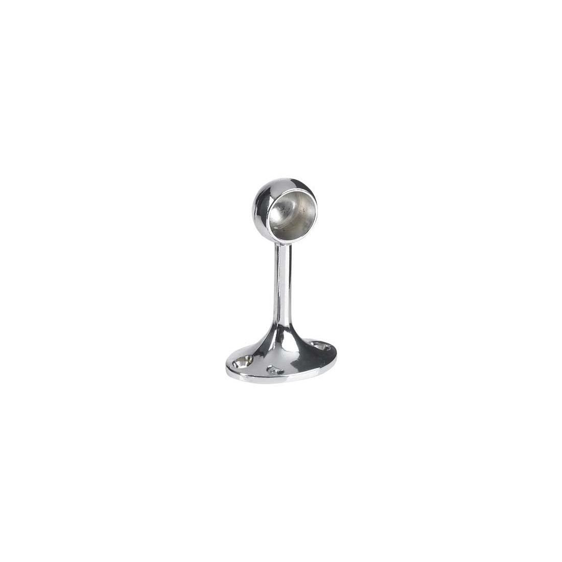 ROTHLEY CHROME TOWEL RAIL END BRACKET 25MM