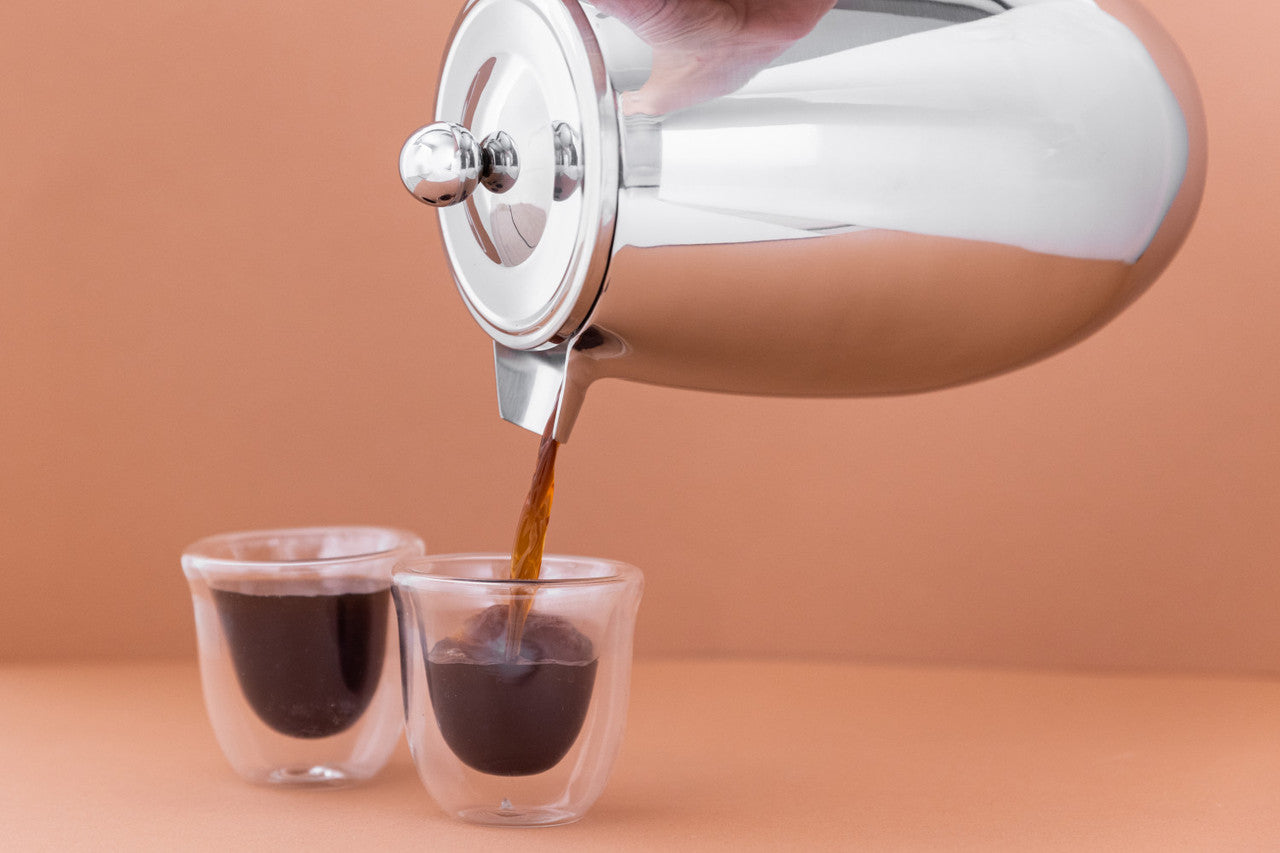 LA CAFETIERE DOUBLE WALLED STAINLESS STEEL 8-CUP CAFETIERE