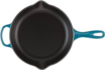 LE CREUSET CAST IRON DEEP TEAL SKILLET