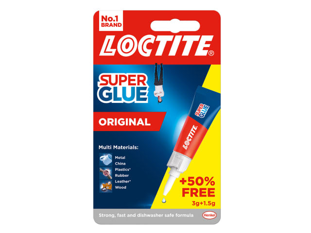 LOCTITE SUPER GLUE 3G+50% FREE