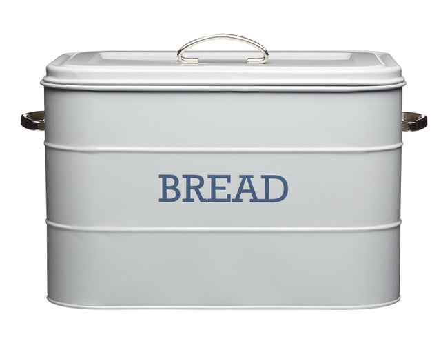 LIVING NOSTALGIA FRENCH GREY BREAD BIN