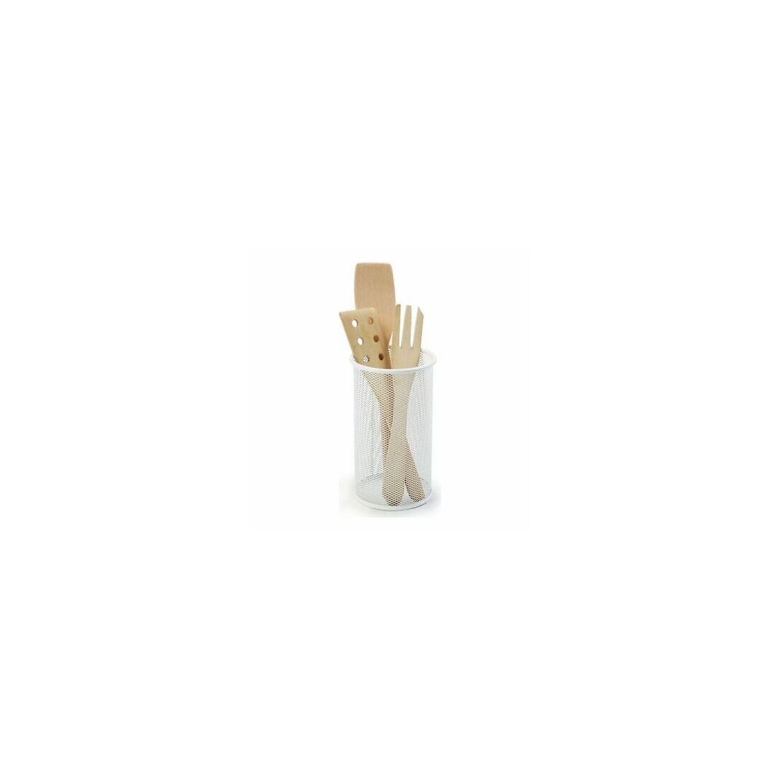 KITCHEN UTENSIL HOLDER WHITE