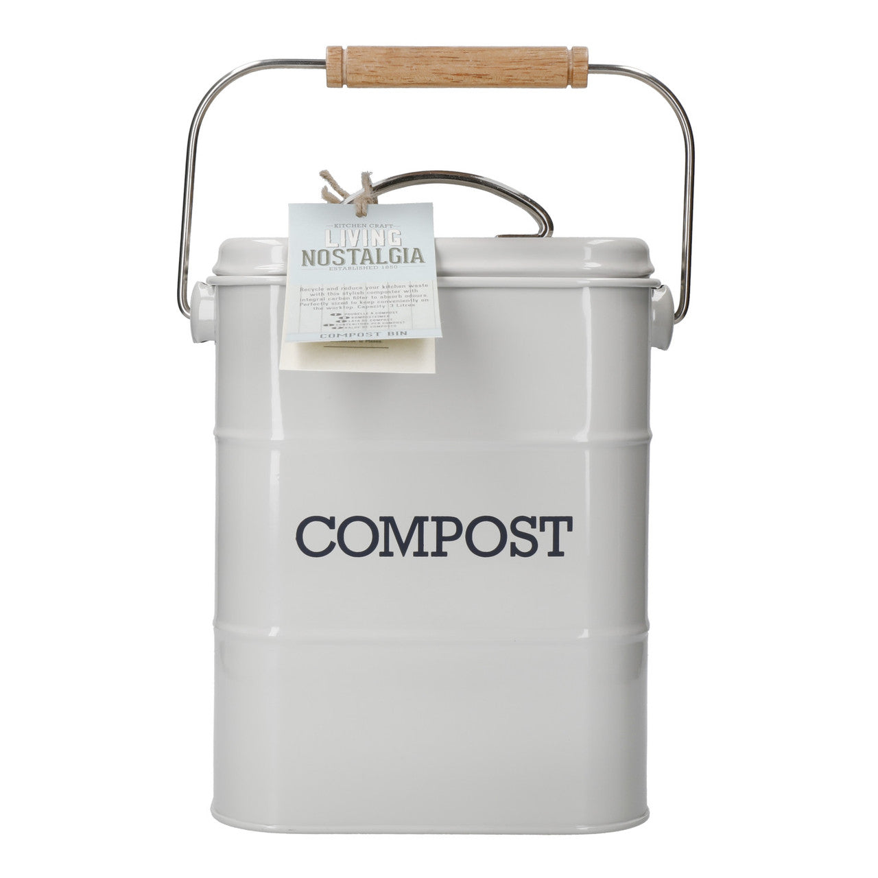 LIVING NOSTALGIA FRENCH GREY COMPOST BIN