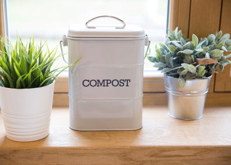 LIVING NOSTALGIA FRENCH GREY COMPOST BIN