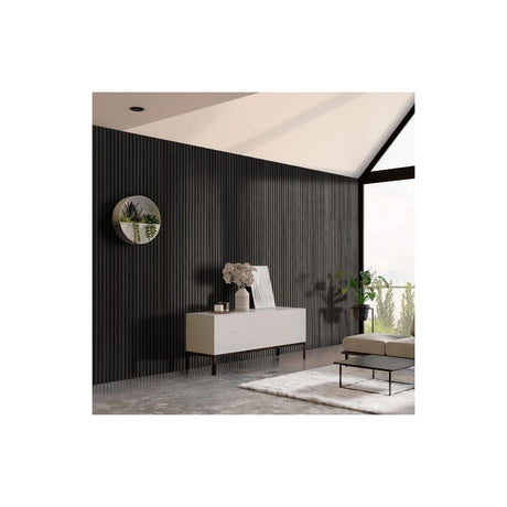 BASIC ACOUSTIC PANEL 2.4M X 600MM BLACK OAK