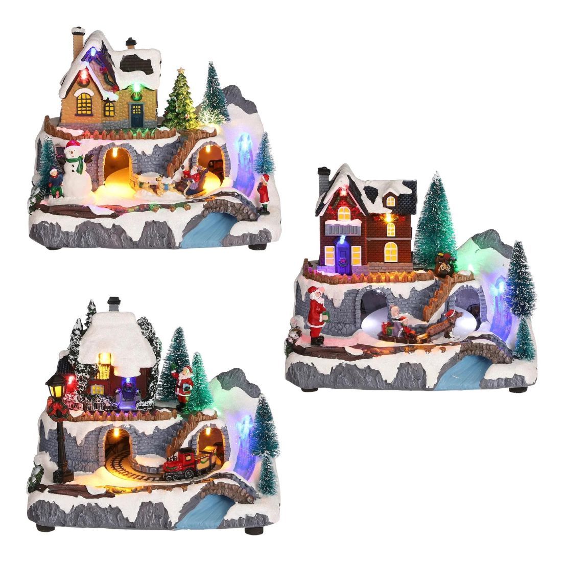LED SNOWY VILLAGE SCENE