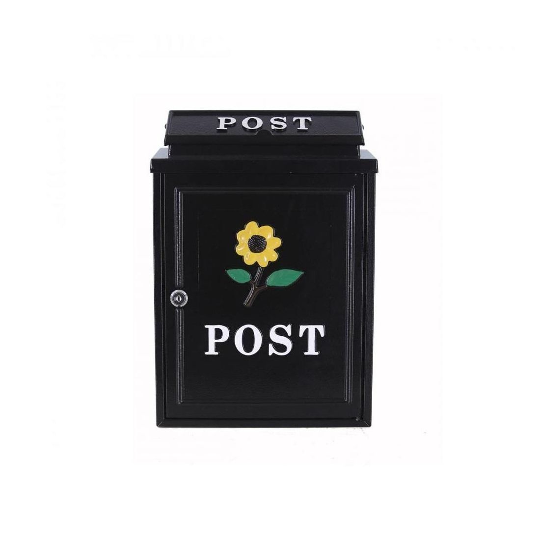 YELLOW SUNFLOWER DIECAST POST BOX