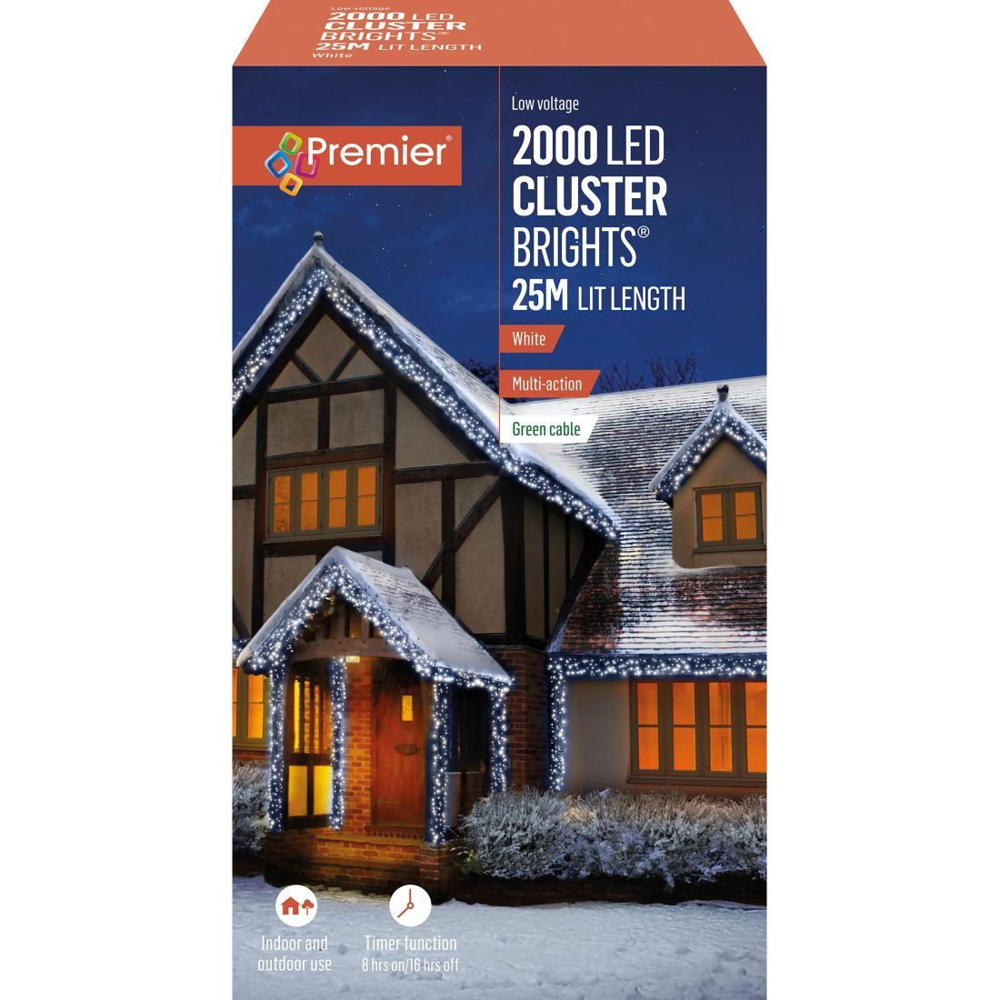 2000 LED CLUSTER BRIGHTS WHITE