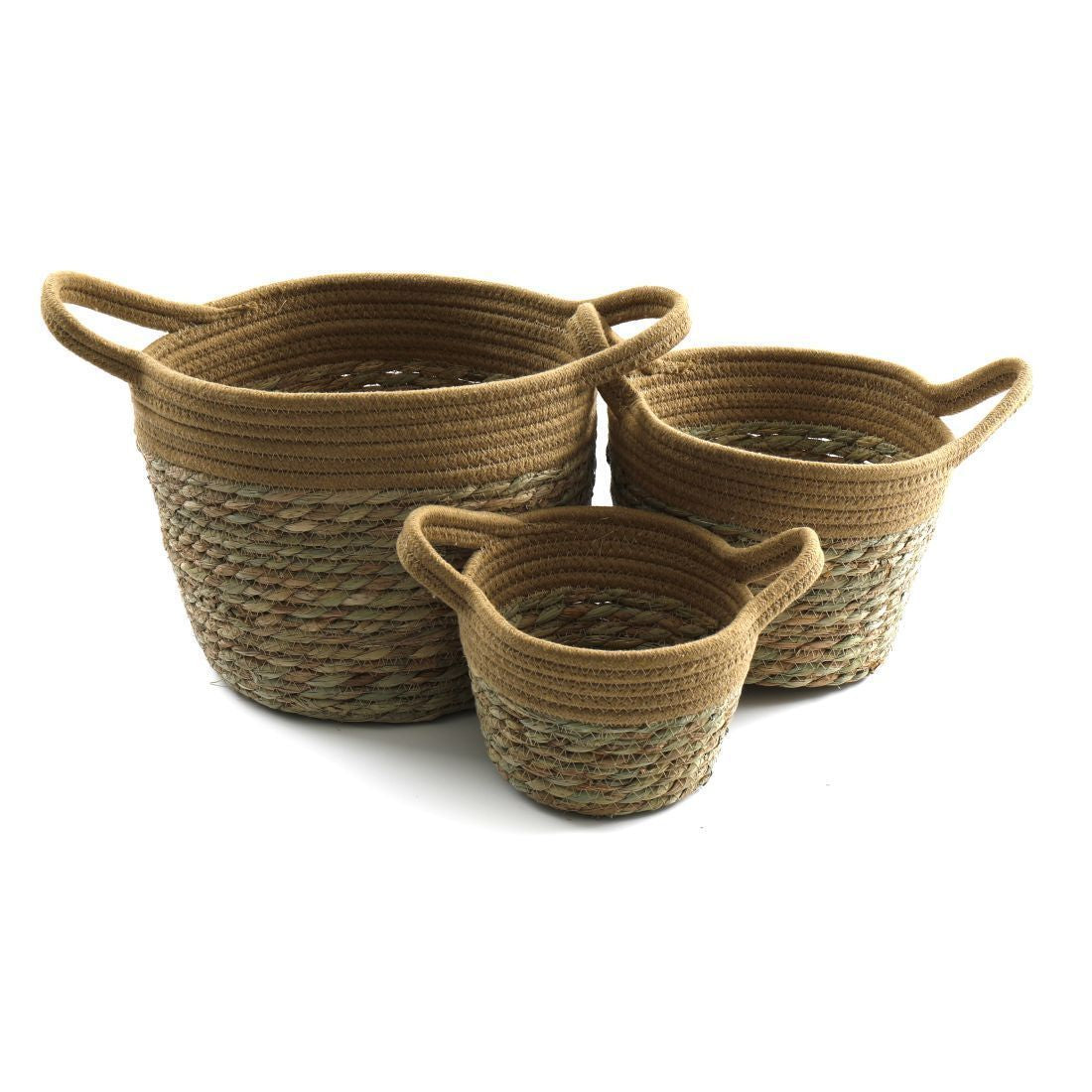 SET OF THREE BASKETS