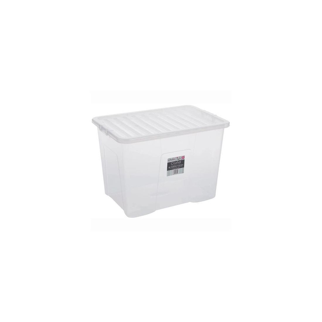 CRYSTAL 80L STORAGE BOX WITH LID