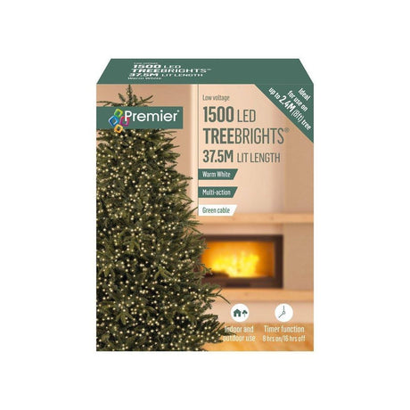 1500 LED TREE BRIGHTS WARM WHITE 37.5M LIT LENGTH