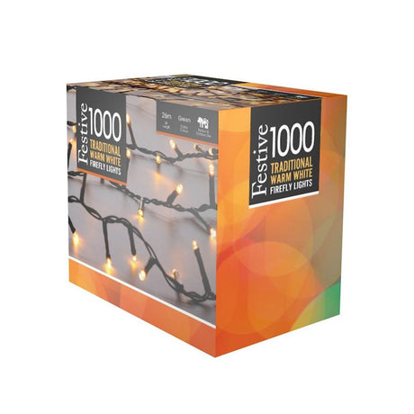 1000 TRADITIONAL WARM WHITE FIREFLY LIGHTS