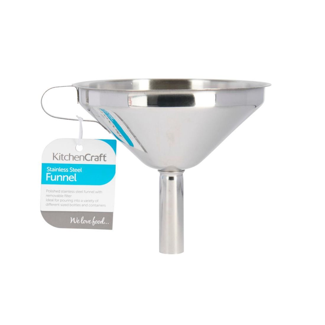 FUNNEL WITH REMOVABLE FILTER 13CM