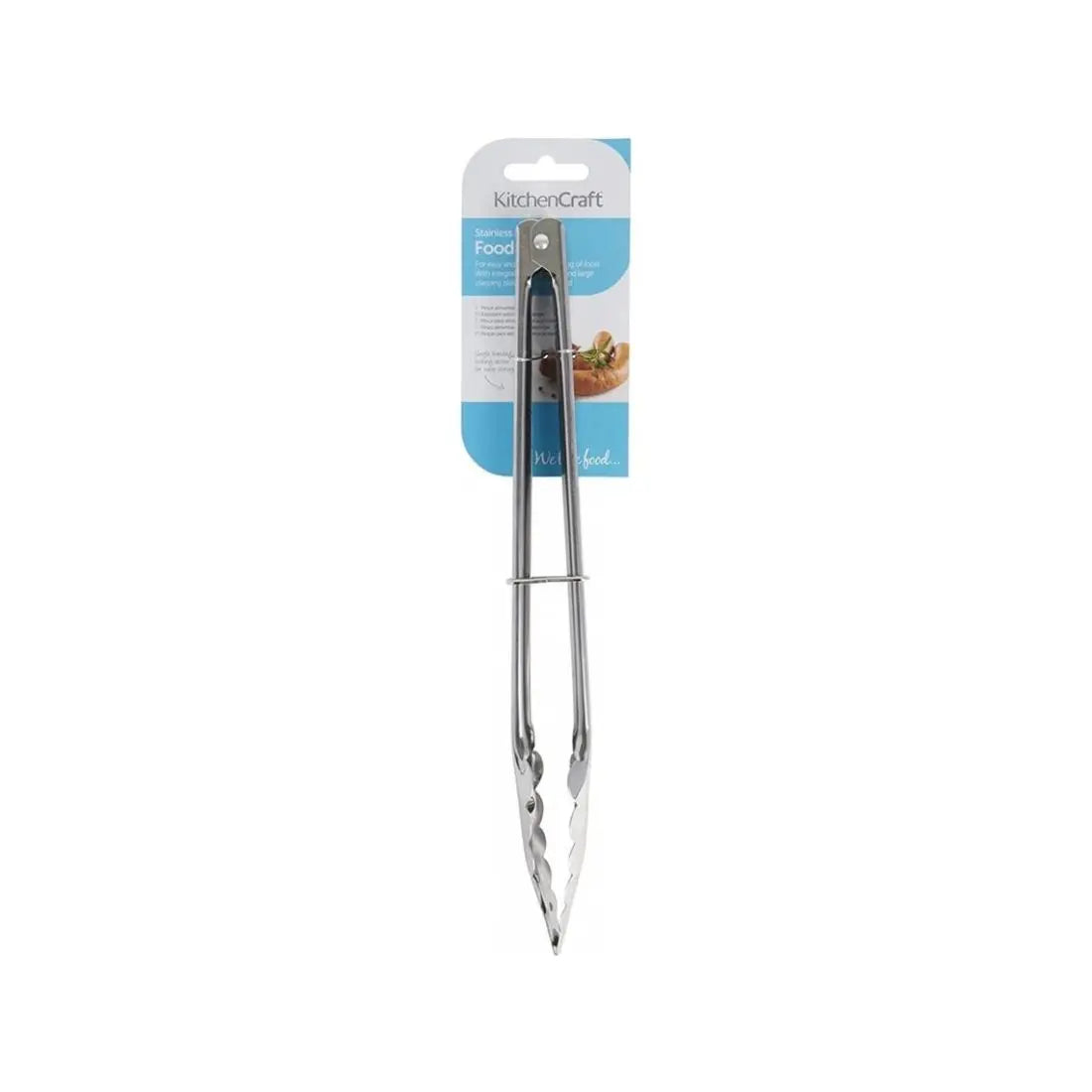 STAINLESS STEEL FOOD TONGS 30CM