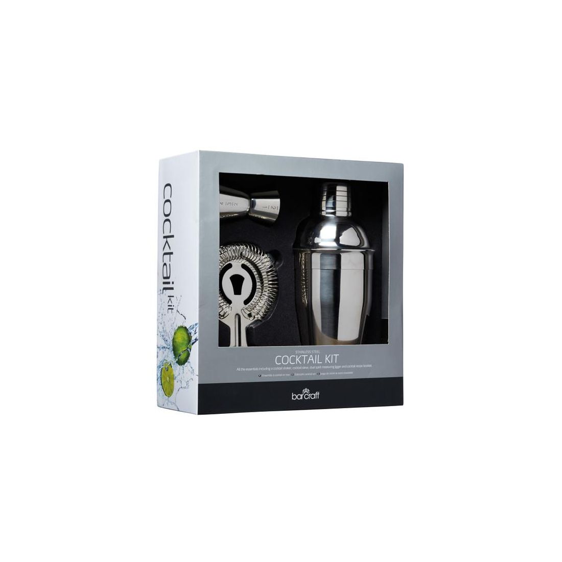 STAINLESS STEEL 3 PIECE COCKTAIL SET