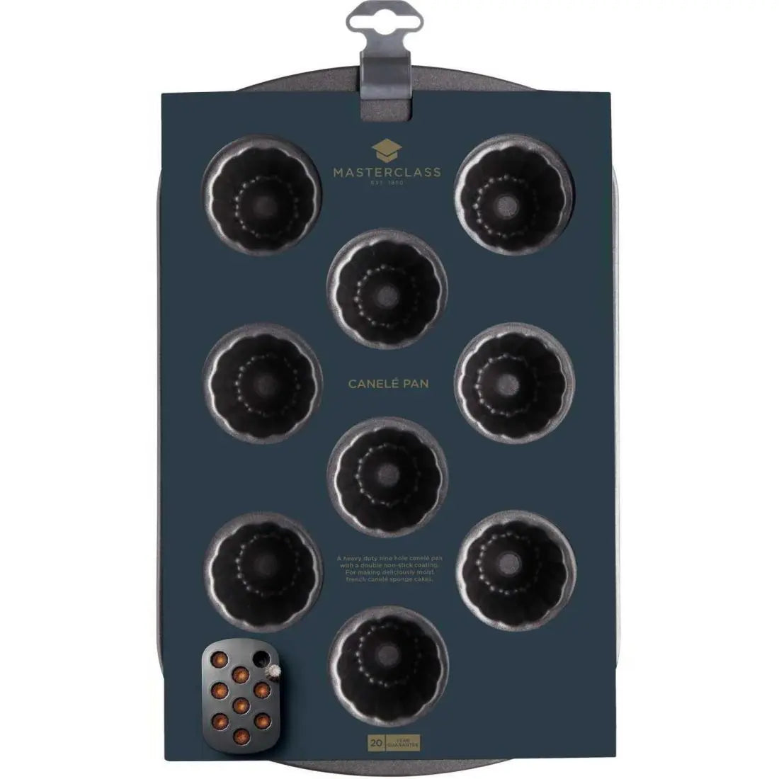NON-STICK NINE HOLE CANELES PAN