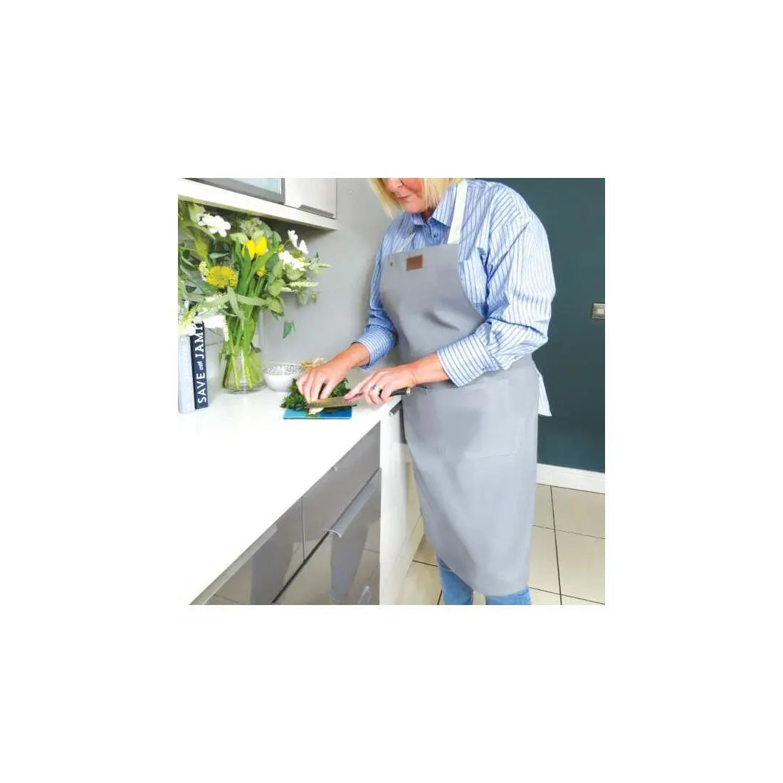 CANVAS APRON GREY