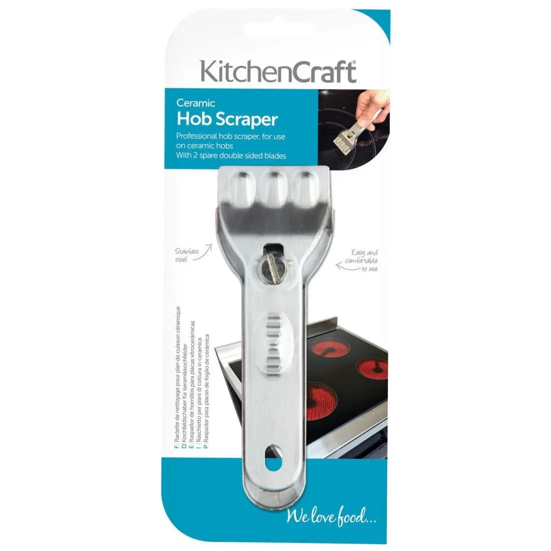 STAINLESS STEEL CERAMIC HOB SCRAPER