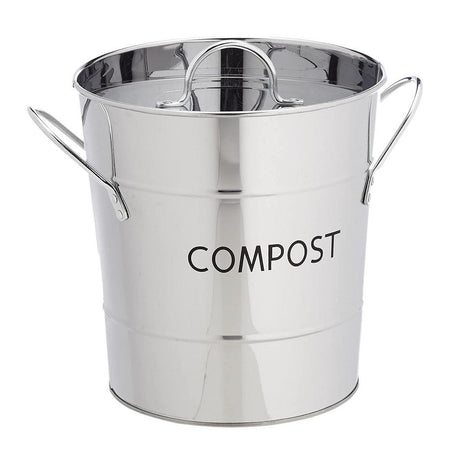COMPOST BIN STAINLESS STEEL 3.2L