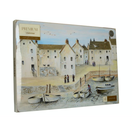 CORNISH HARBOUR PACK OF SIX PREMIUM PLACEMATS