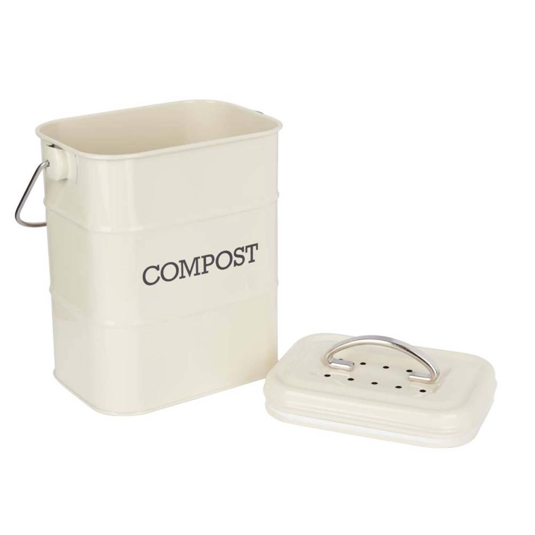 ANTIQUE CREAM COMPOST BIN