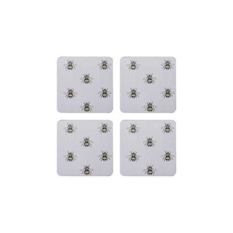 PREMIUM COASTERS SET OF FOUR BEE PRINT