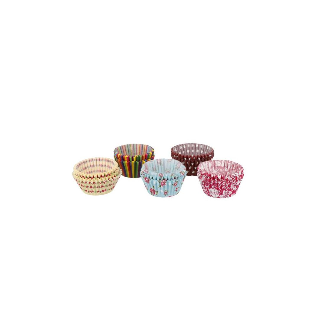 PACK OF 250 ASSORTED PAPER CAKE CASES