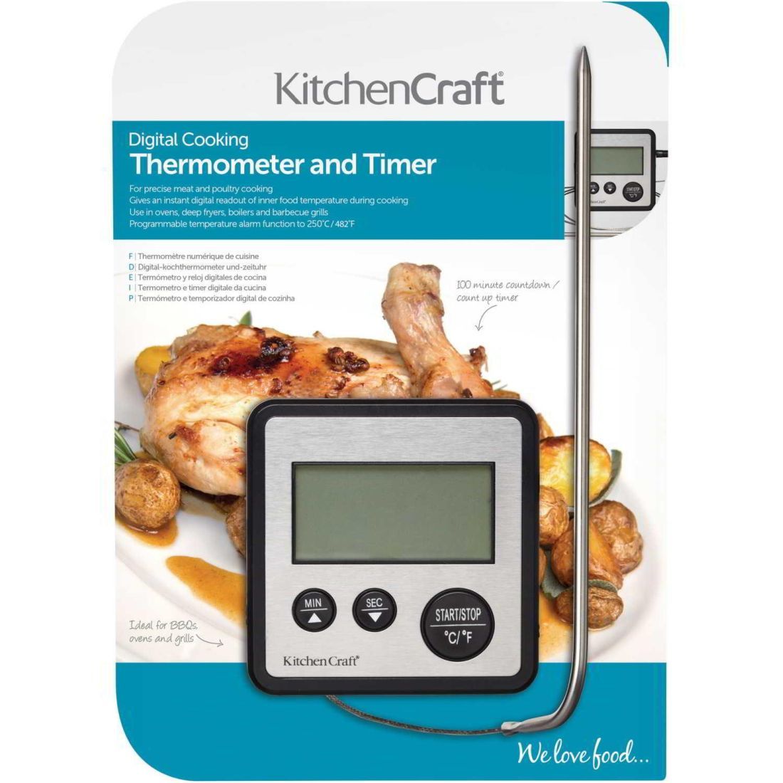 DIGITAL COOKING THERMOMETER & TIMER
