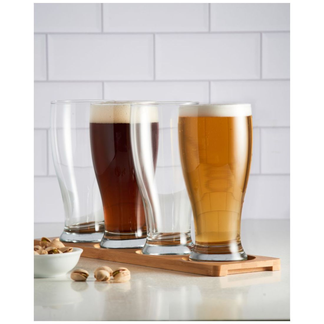 ENTERTAIN 530ML SET OF FOUR BEER GLASSES