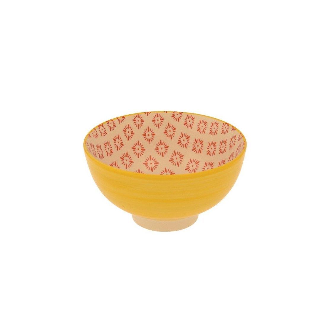 FLAMENCO YELLOW CERAMIC BOWL
