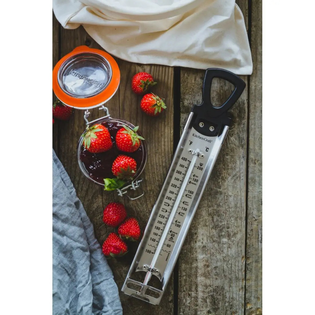 DELUXE STAINLESS STEEL COOKING THERMOMETER