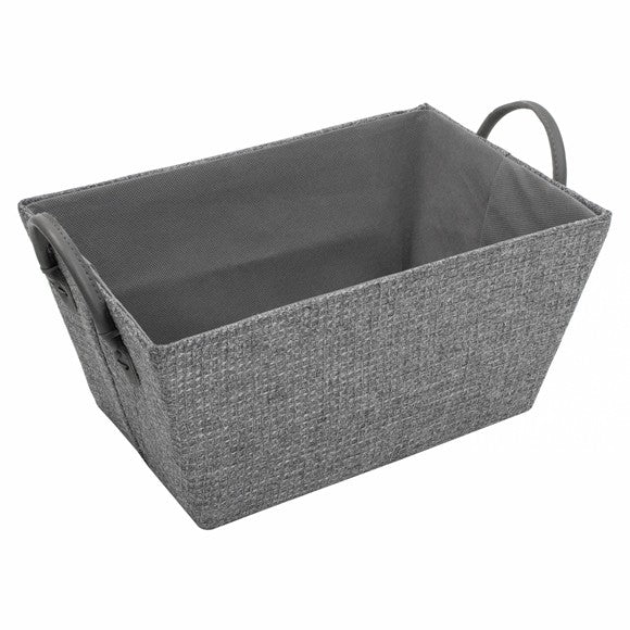 CHROMA RECT STORAGE BASKET WITH PU HANDLES