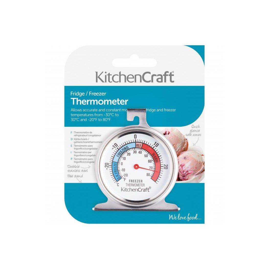 STAINLESS STEEL FRIDGE THERMOMETER