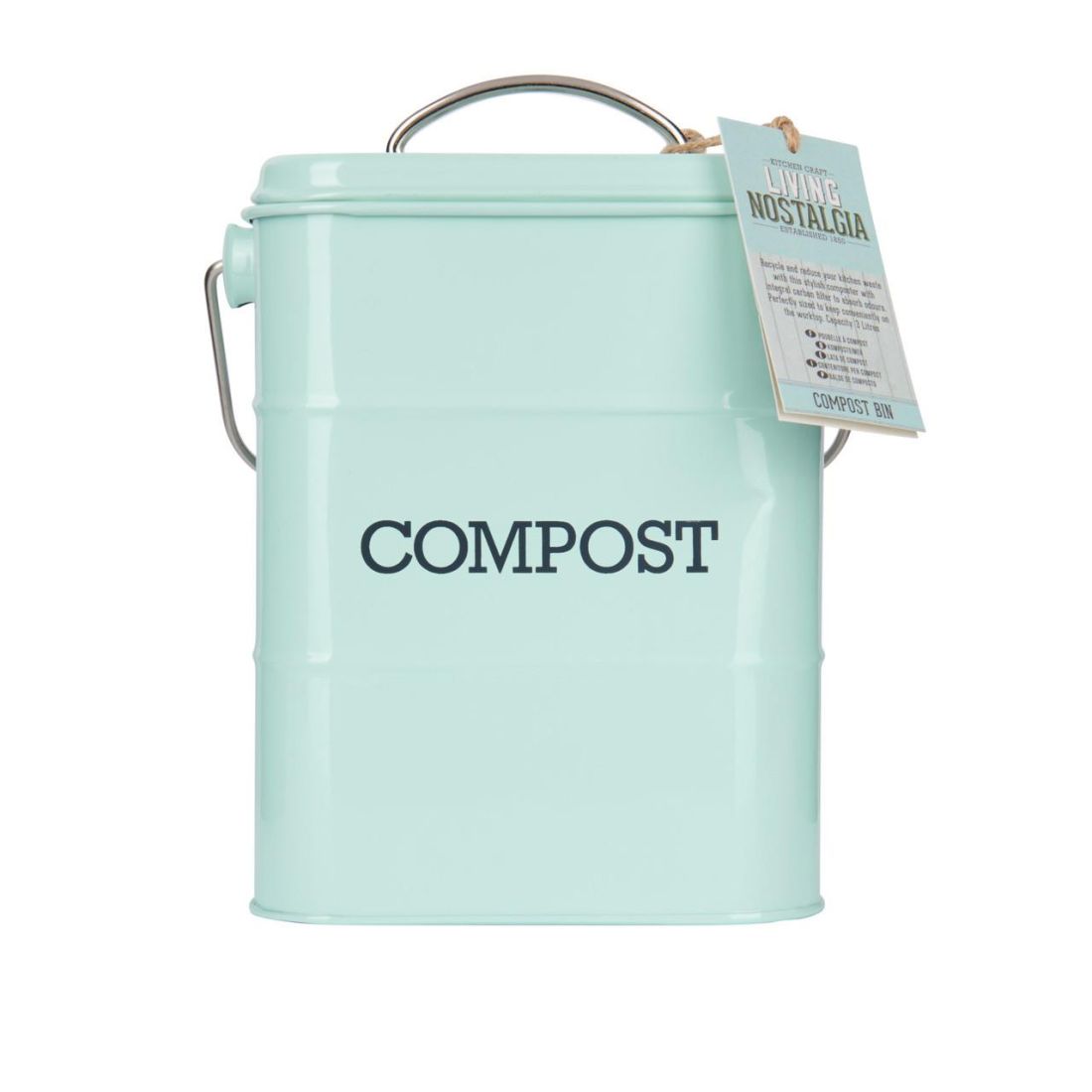 VINTAGE BLUE COMPOST BIN