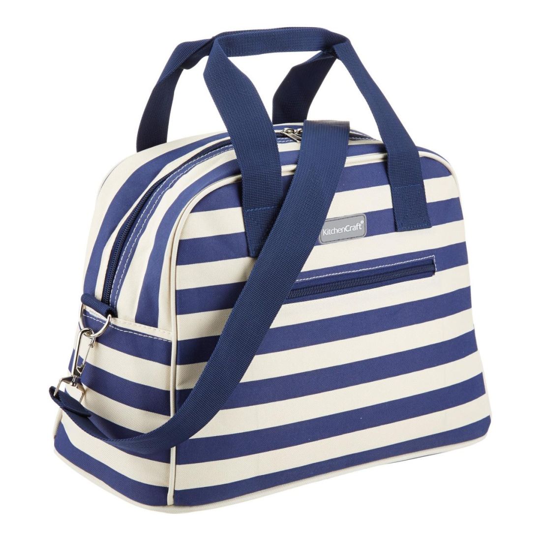 LULWORTH 11.5L BLUE STRIPE HOLDALL STYLE COOL BAG