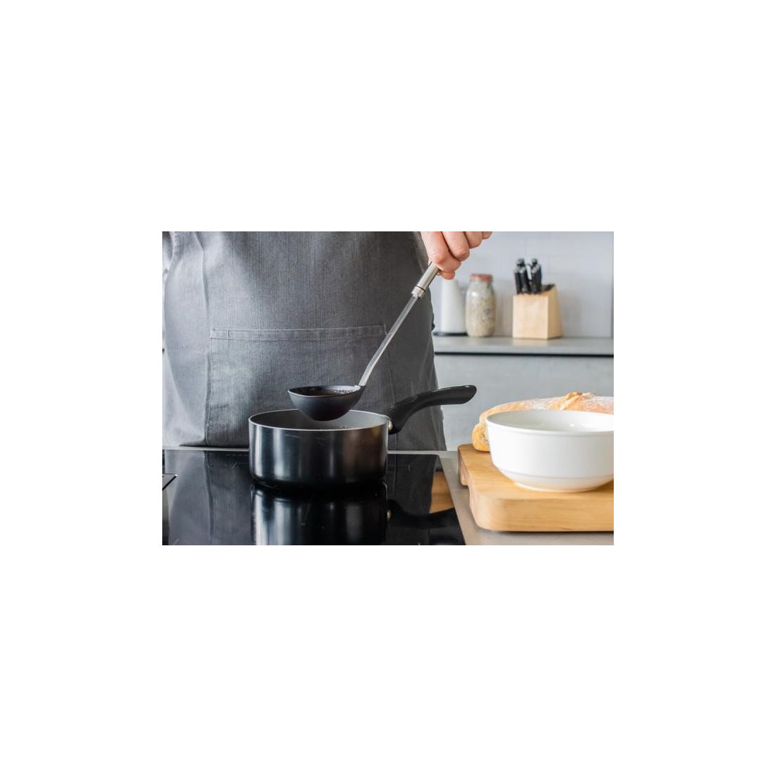 OVAL HANDLED PROFESSIONAL NON-STICK LADLE