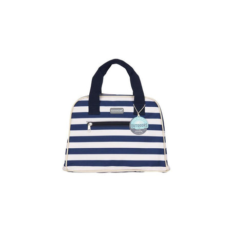 LULWORTH 11.5L BLUE STRIPE HOLDALL STYLE COOL BAG