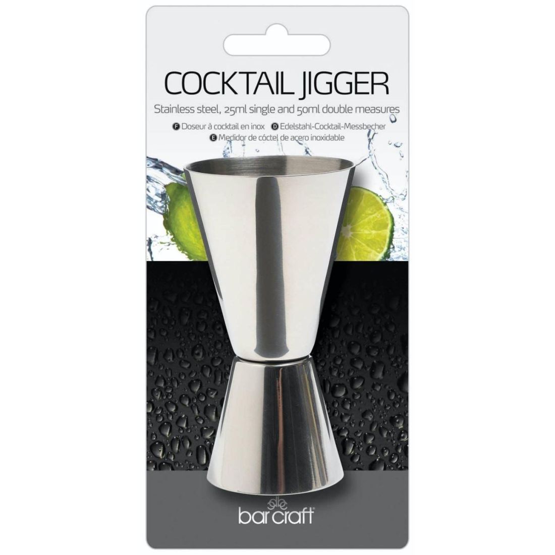 STAINLESS STEEL DUAL SPIRIT MEAUSURE CUP