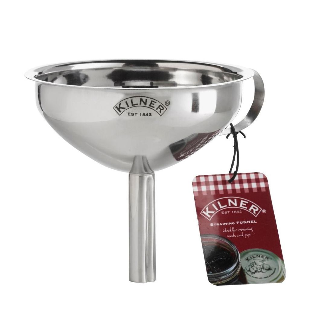 STAINLESS STEEL STRAINING FUNNEL