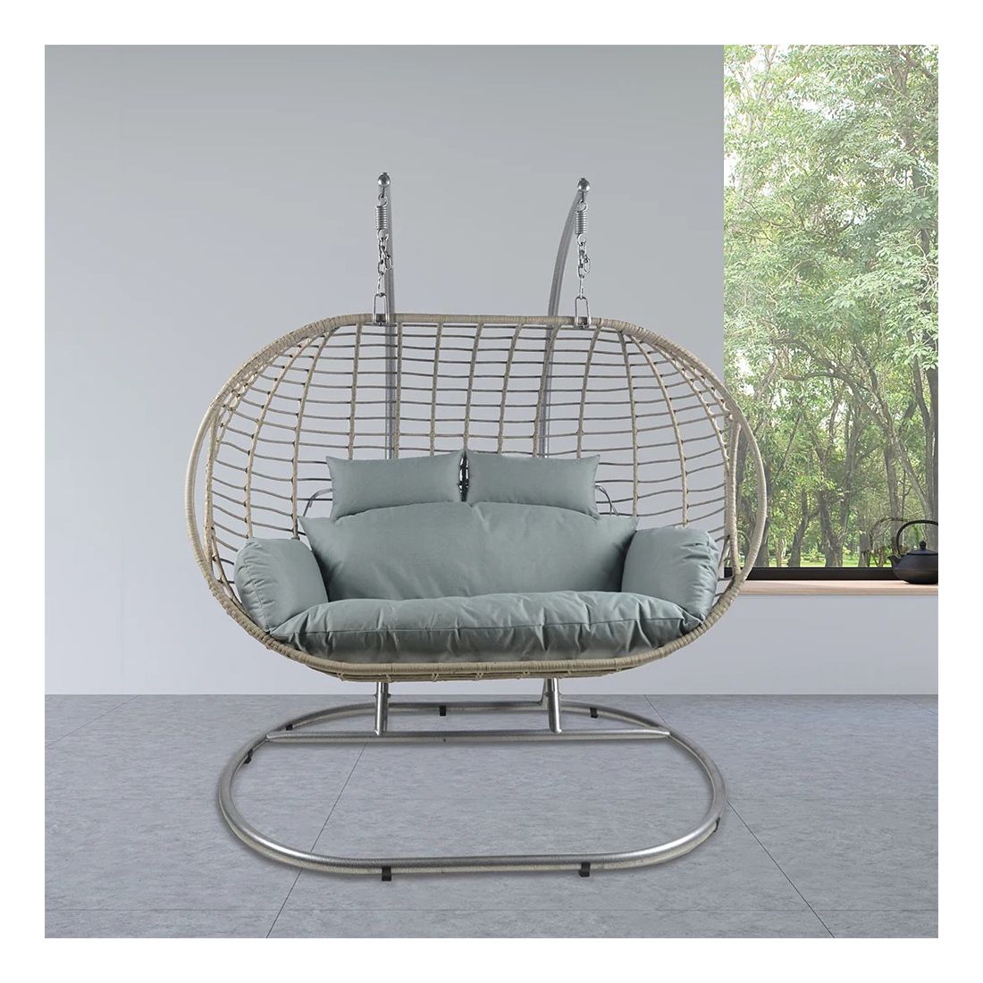 SORRENTO DOUBLE HANGING EGG CHAIR