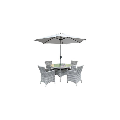 TUSCANY 4-SEATER ROUND DINING SET 1.1M
