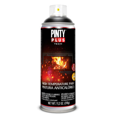 PINTY PLUS TECH HIGH TEMPERATURE AEROSOL MATT BLACK 400ML