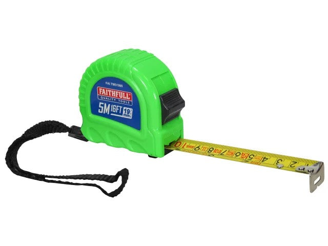 FAITHFULL TWIN LOCK MEASURING TAPE 5M